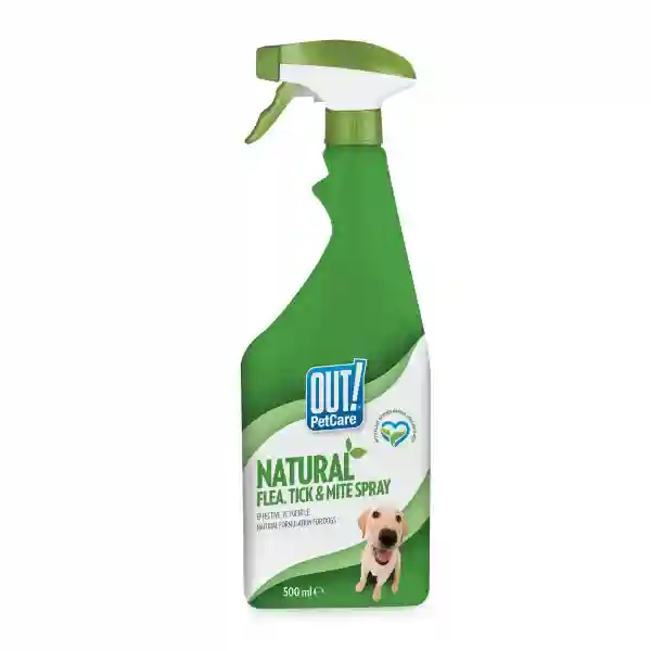 Out Natural Flea & Tick Spray 500 ml  – (Best Before Jul’26)