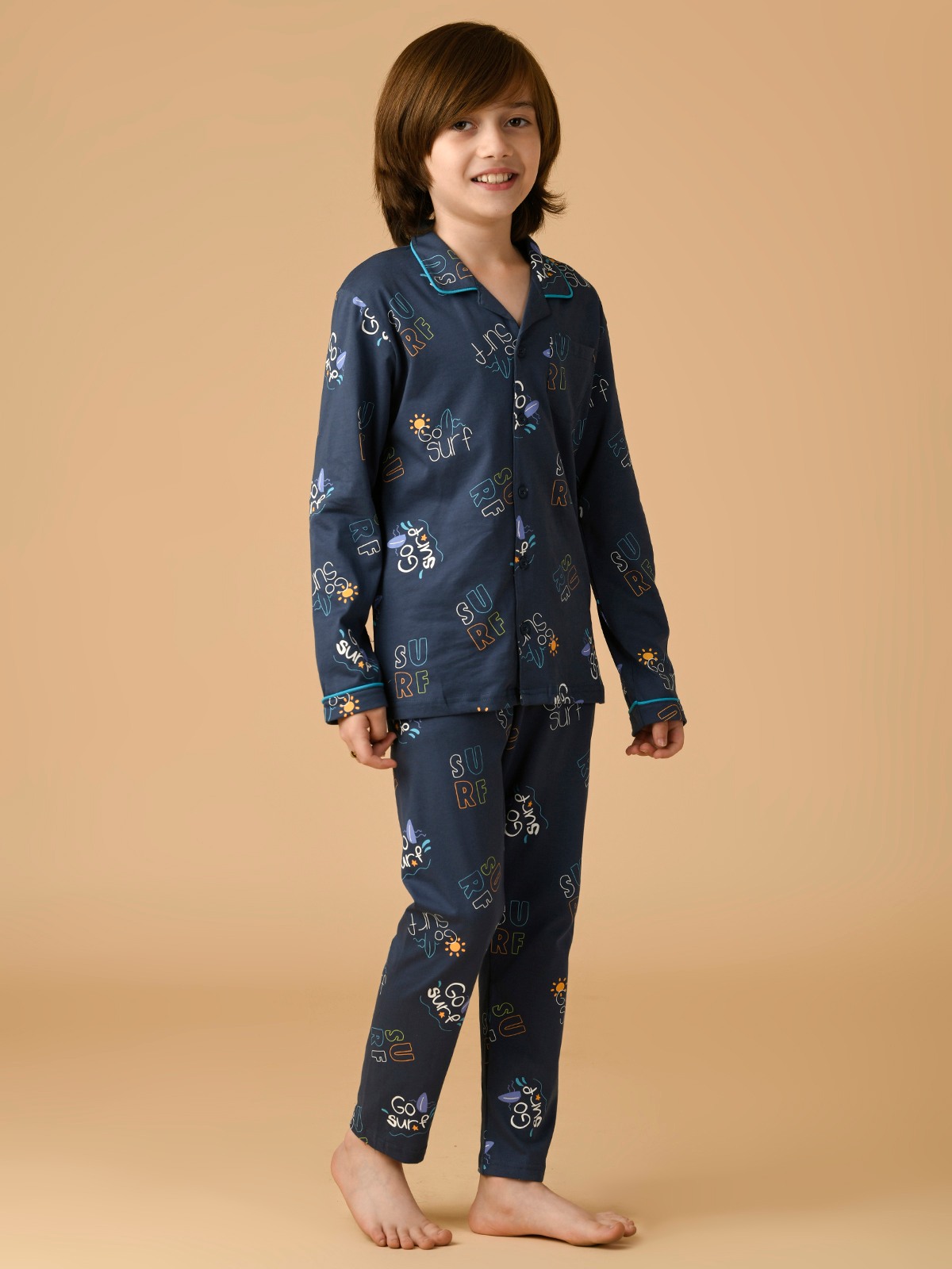 ALBION PREMIUM BOYS BLUE NIGHT SUIT