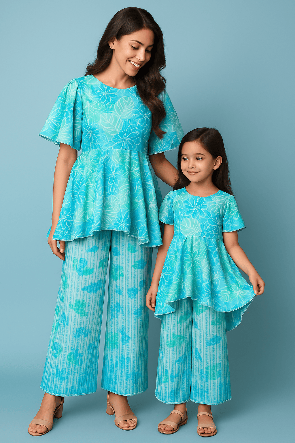 Light Blue Printed co-ord set