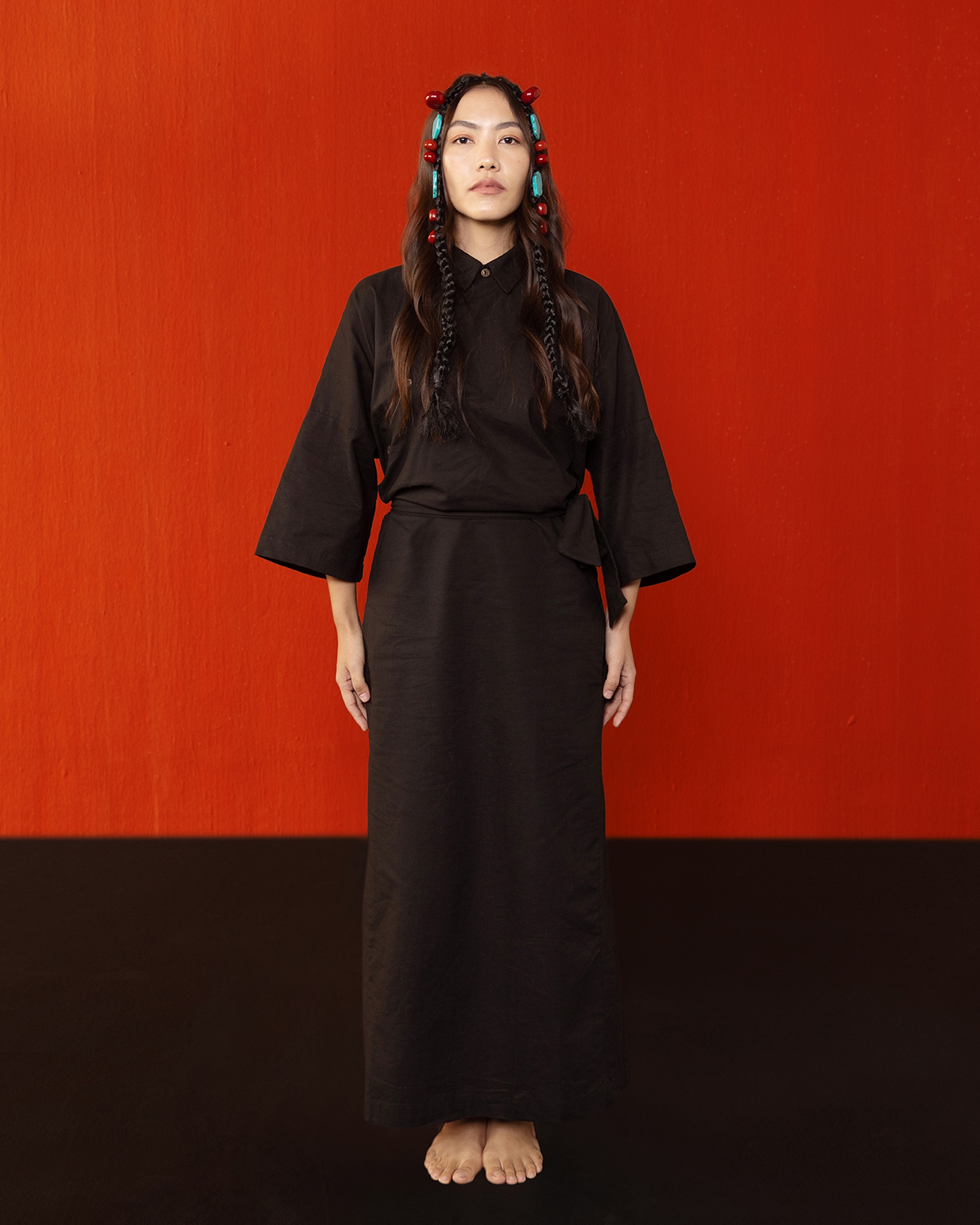 Kham Chuba OS Tie Dress