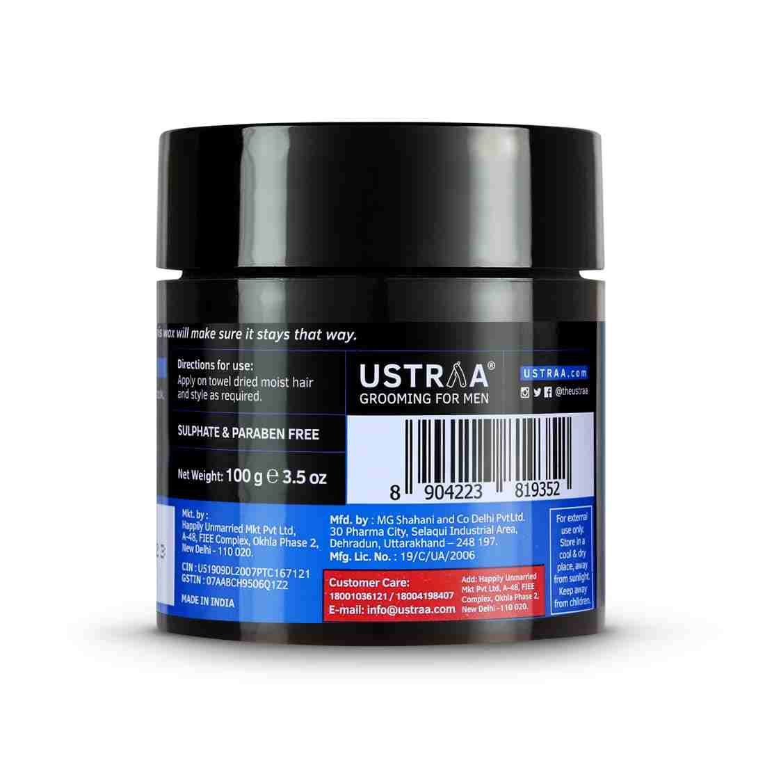 Hair Wax - Strong Hold - Matte Look 100g