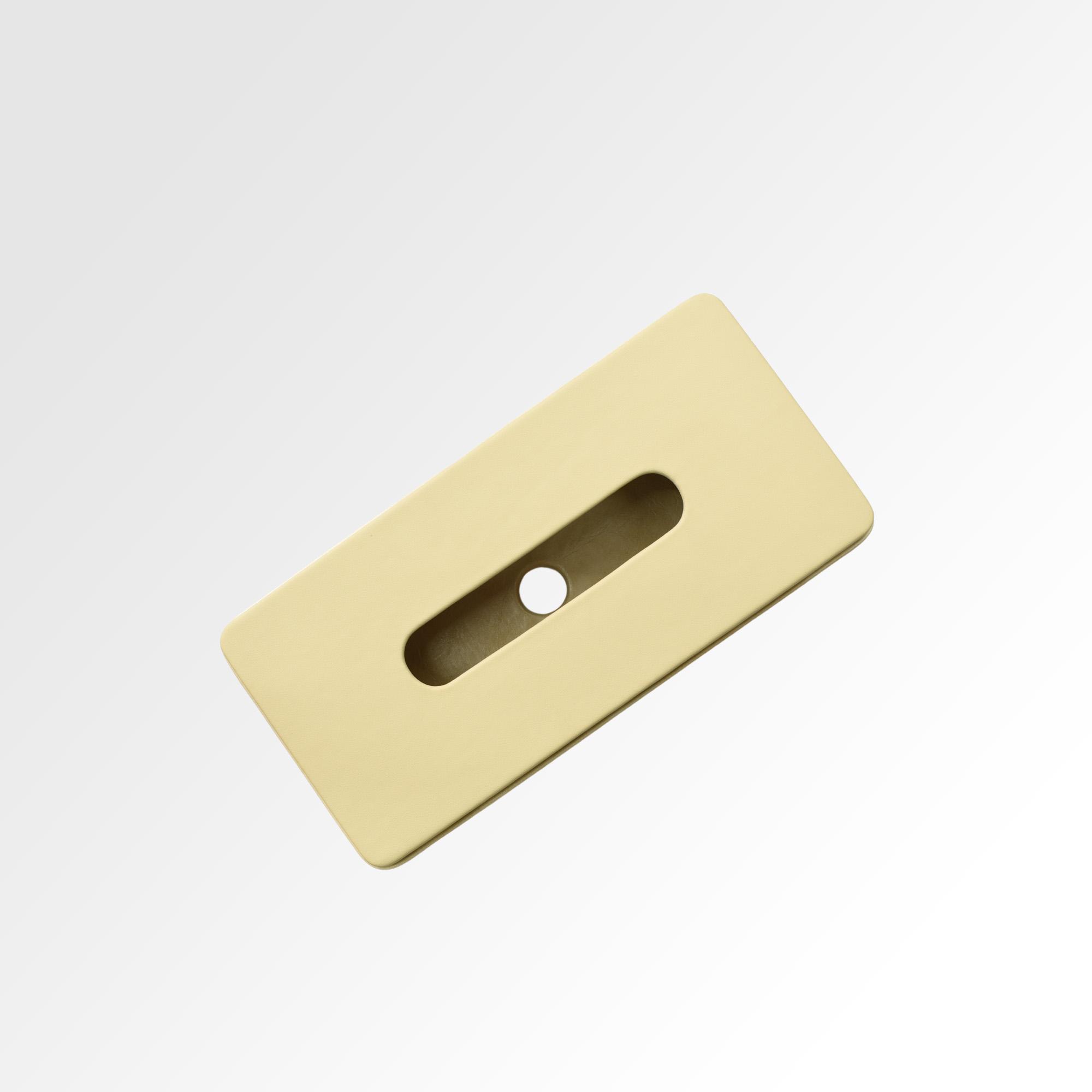 Tissue Box Holder for Home and Office in Premium Faux Leather | Size: 9.5 x 4.5 x 2.5(H) Inches | Moderno | Cream