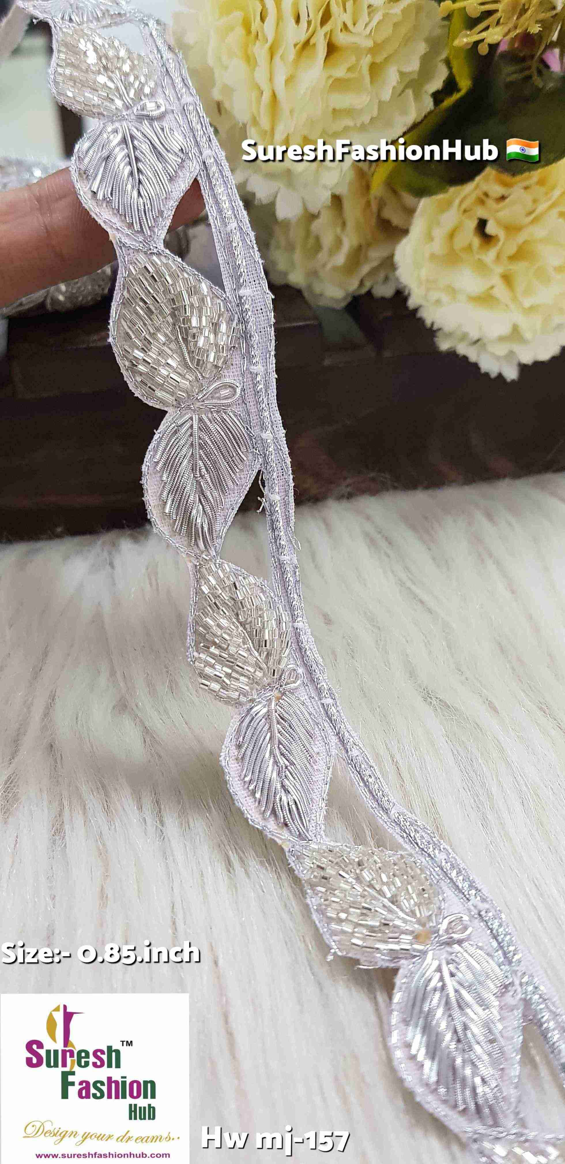Zardosi Leaf Cutwork Lace