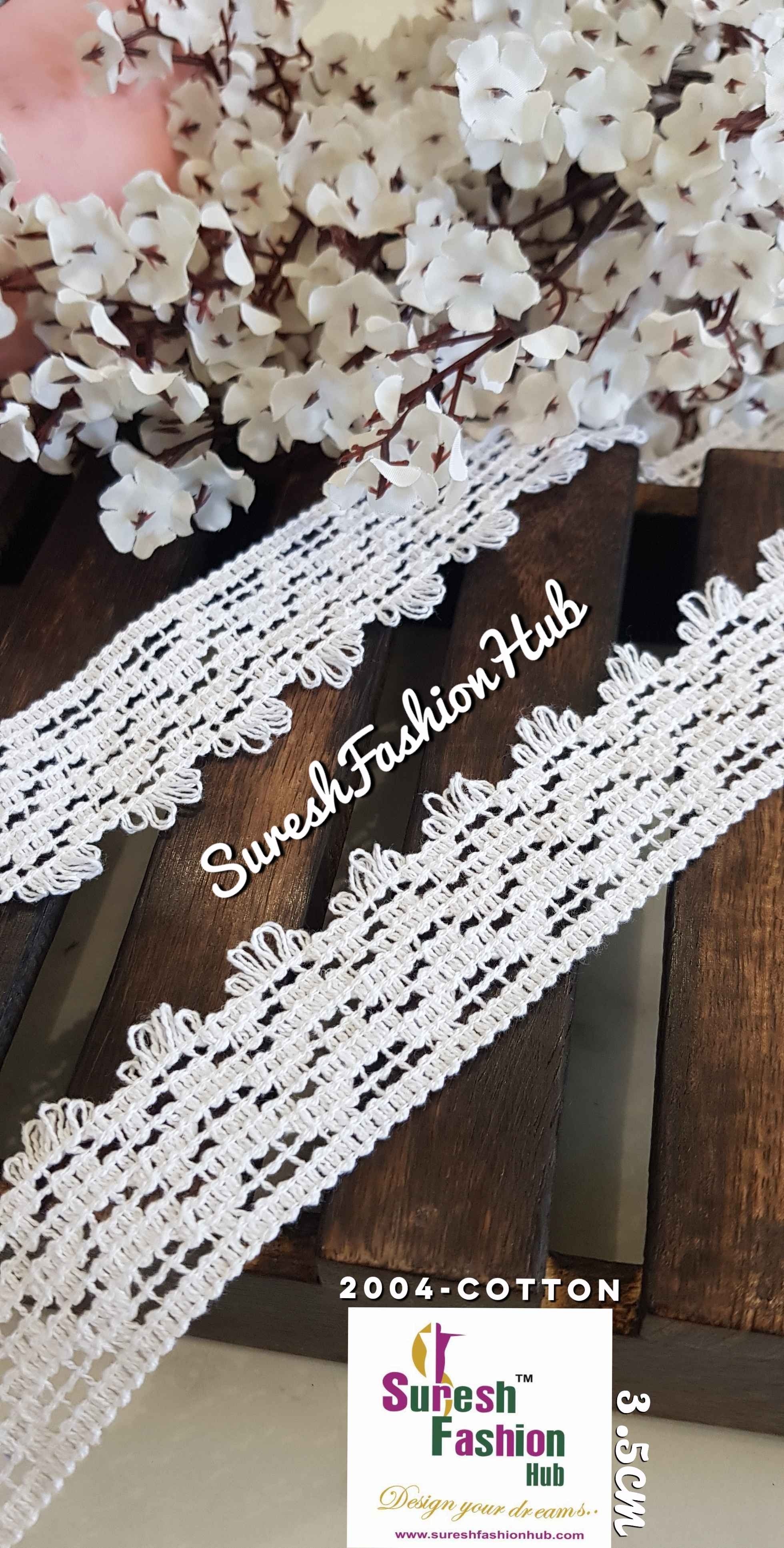 Intricate design Cotton Crotchet Trim