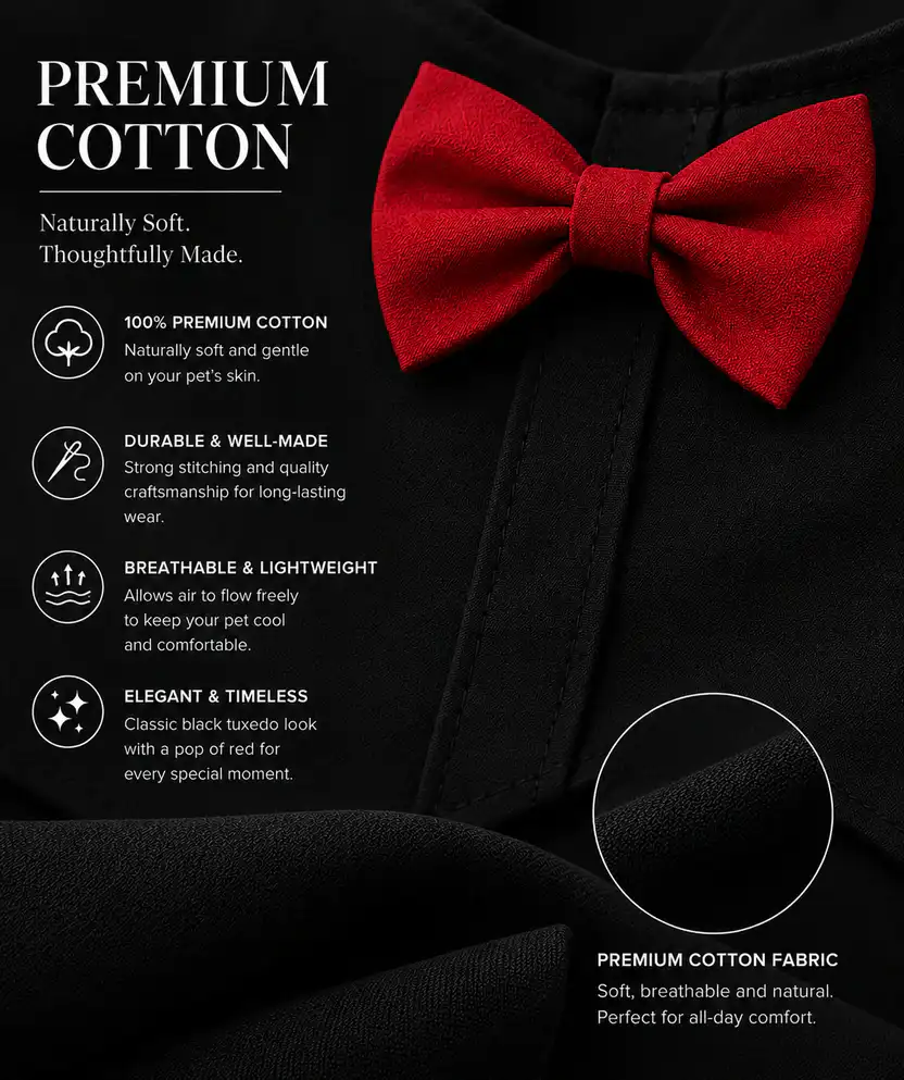 Pawsh Pet Classic Black Pet Tuxedo