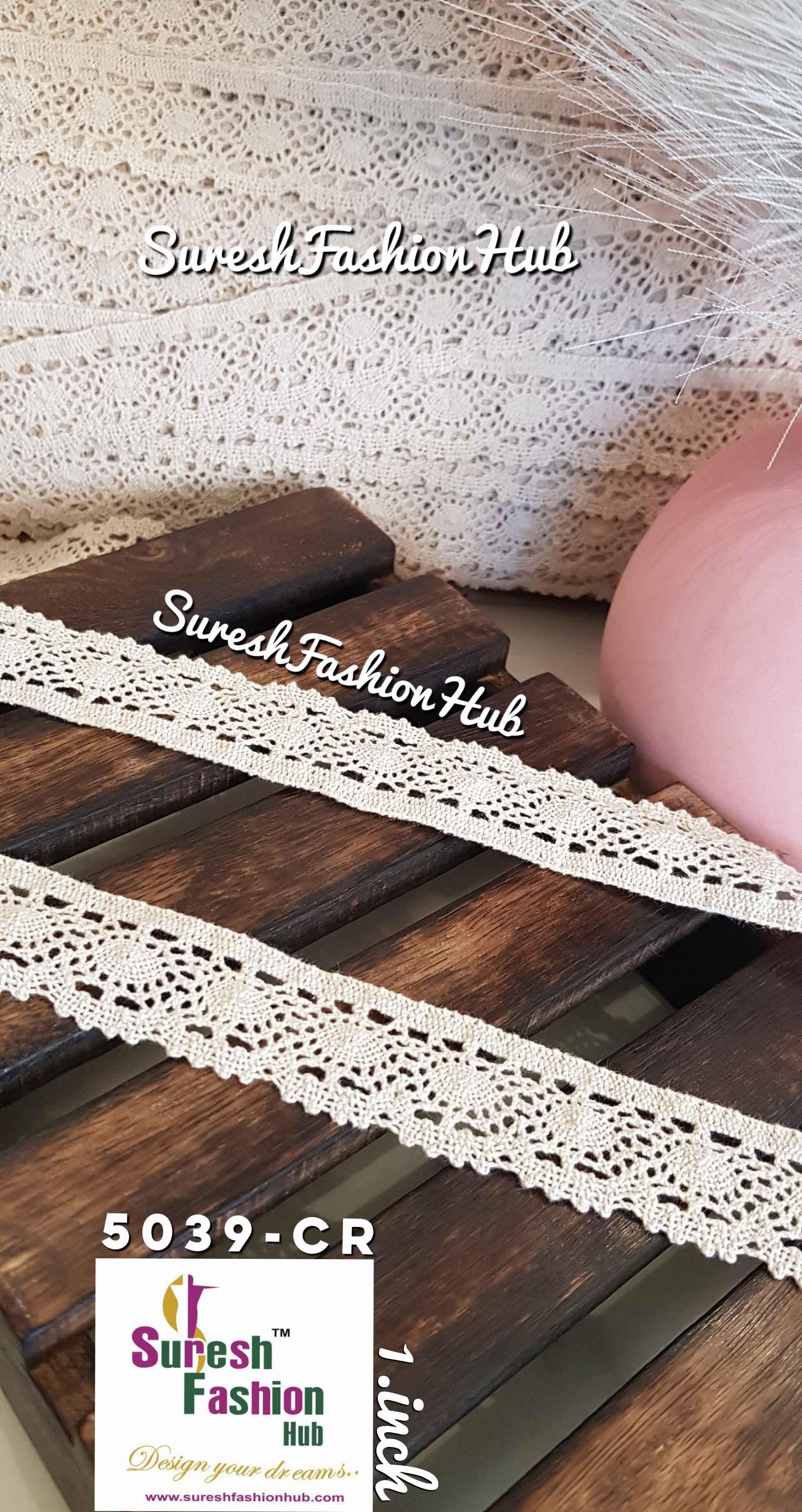 Geometrical Design Cotton Crotchet Trim(Off-White)