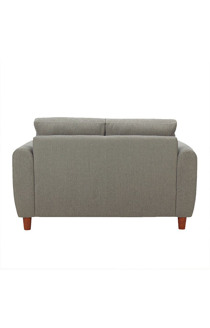 neudot Scott Sofa for Living Room |2 Persons Sofa|Premium Fabric with Cushioned Armrest | Solid Wood Frame|2 Seater in Misty Grey Color