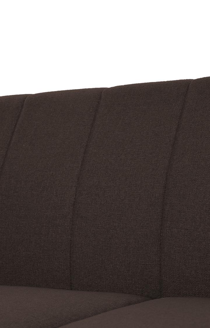 neudot Lexus Sofa for Living Room |3 Persons Sofa|Premium Fabric with Padded Armrest | Solid Wood Frame|3 Seater in Earth Brown Color