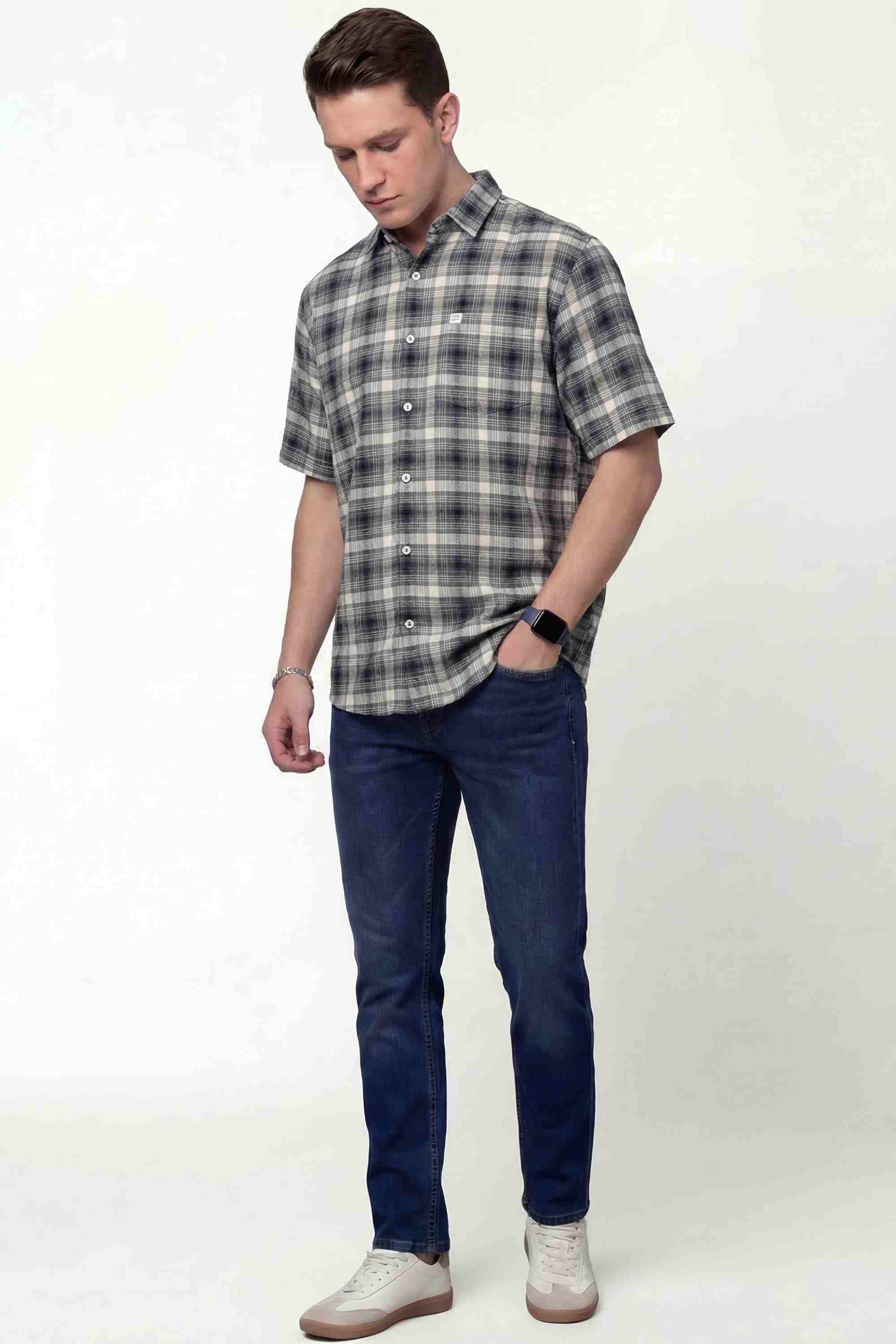 ALBION NEW CASUAL CHECK SHIRT