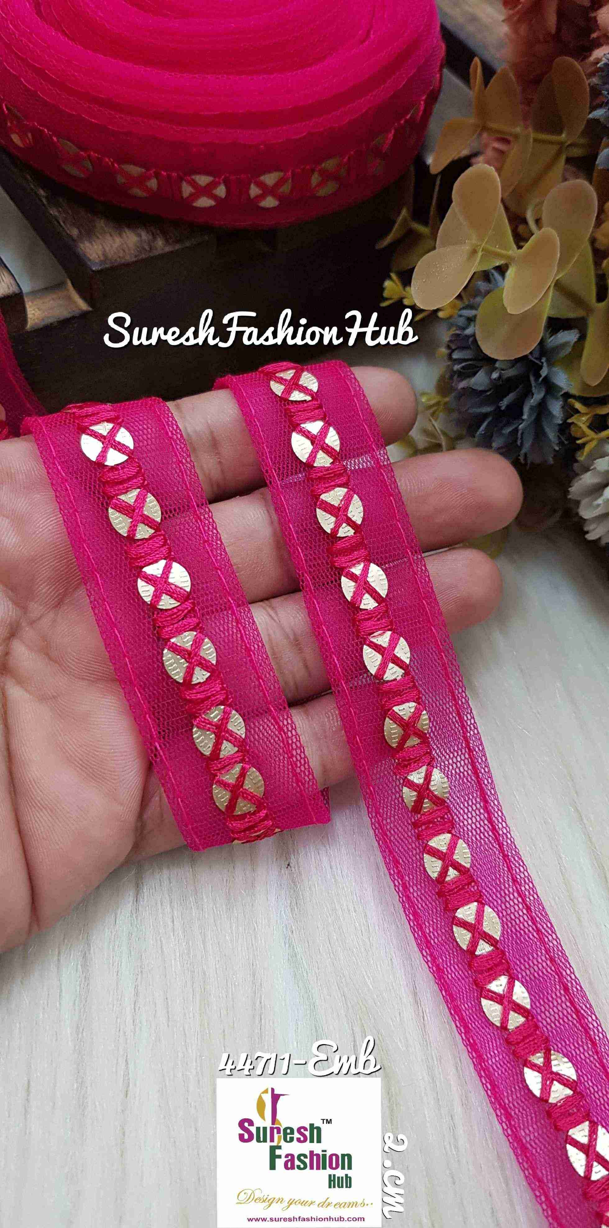 Rani Net Touch Sequin Thread Lace