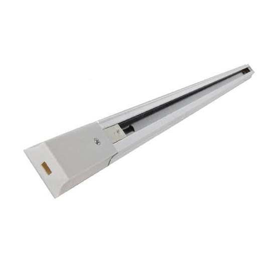 1 Meter Aluminium Rectangular Trackway Track Patti Trackline For Spot Led Lights White body Pack Of 1