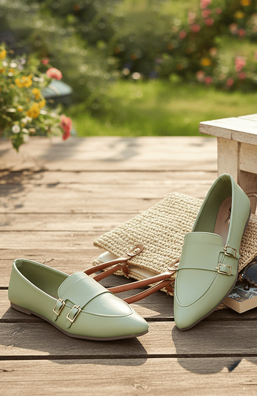 WZAYA
Embellished Pointed Toe Ballerinas