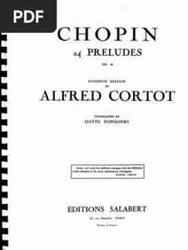Hal Leonard Chopin Complete Preludes Piano Book - Alfred Cortot Edition 4