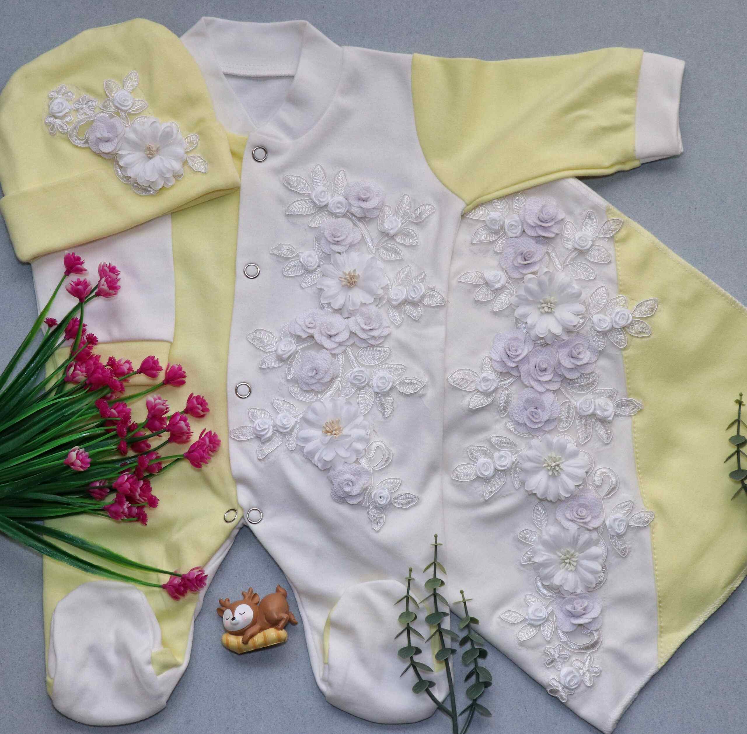 Lemon Blossom Romper Set