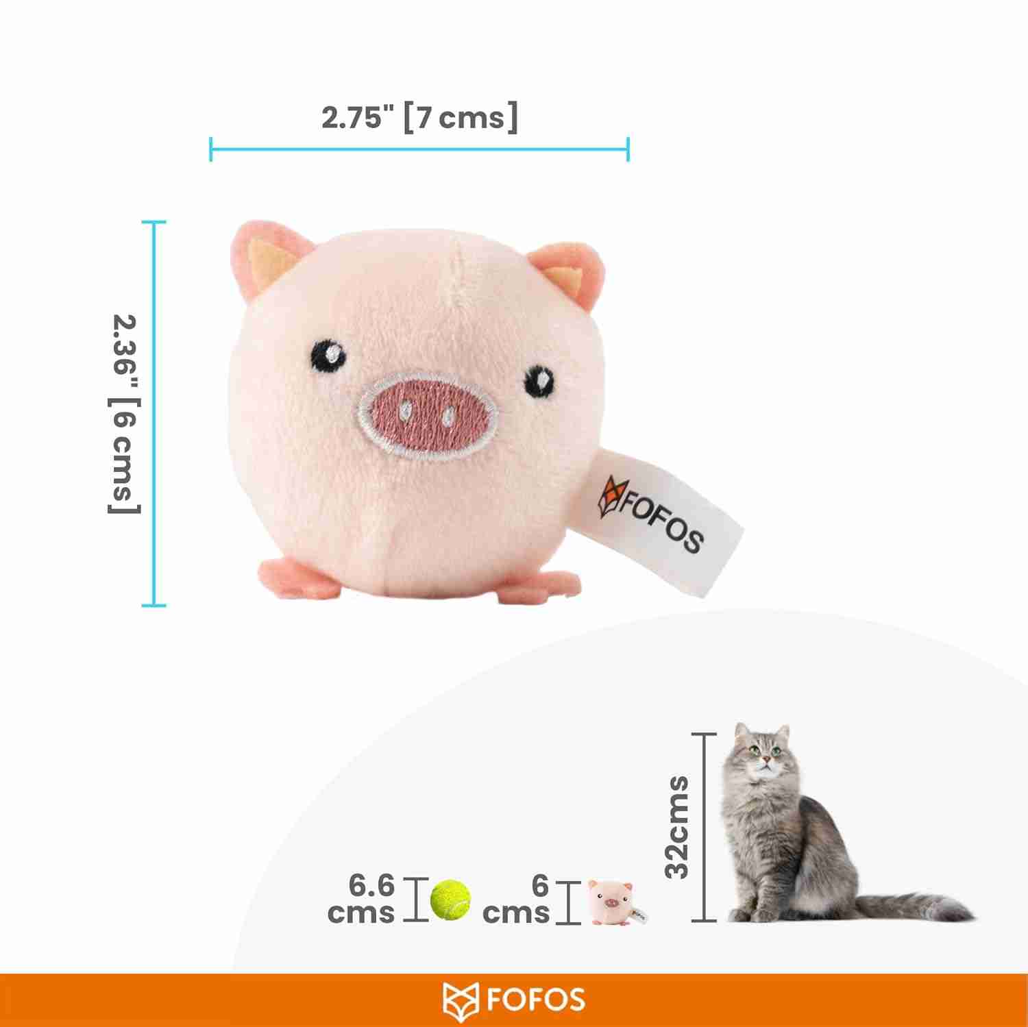 Barkbutler Fofos Farm Animal Balls Assorted Display Box, 1 Pcs