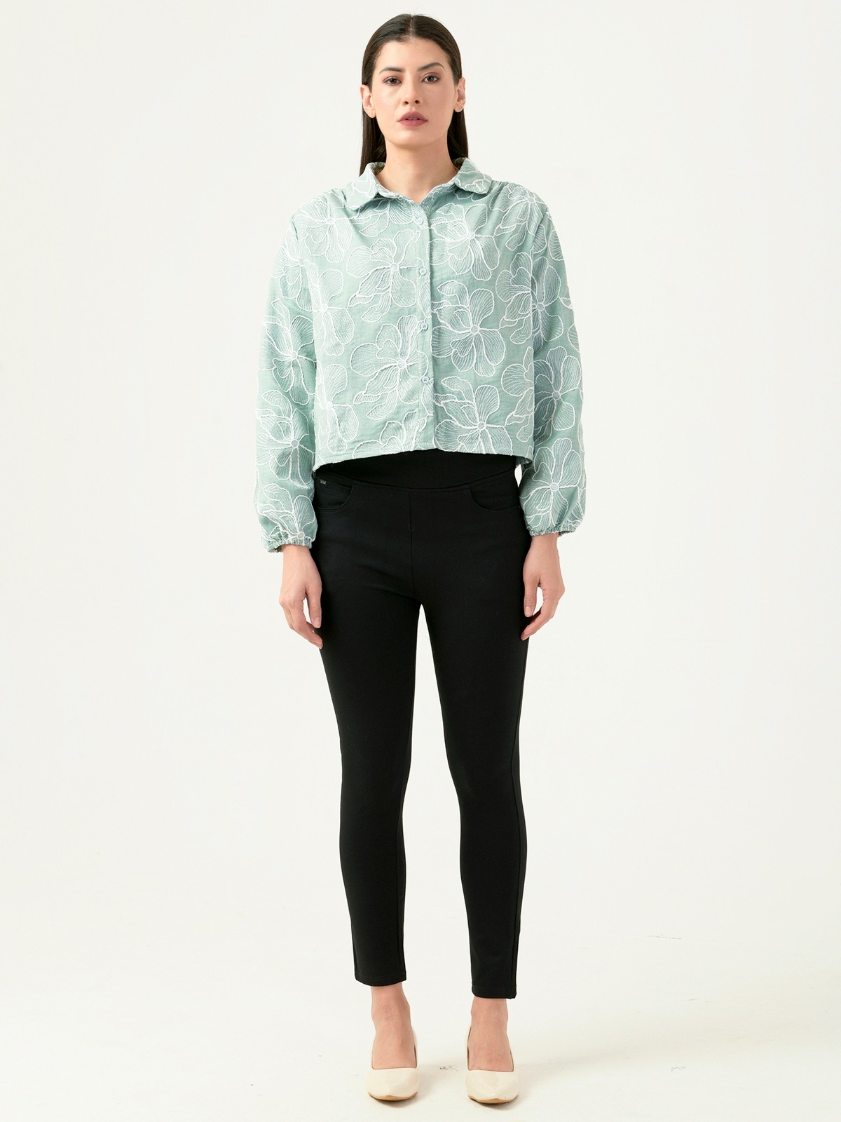 Albion Women Smart Premium Pista Casual Shirt