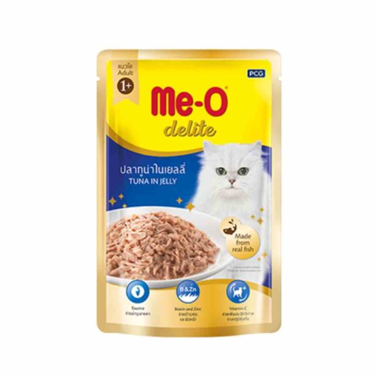 Me O Pouch Delight Tuna in Jelly Wet Cat Food - 70Gm