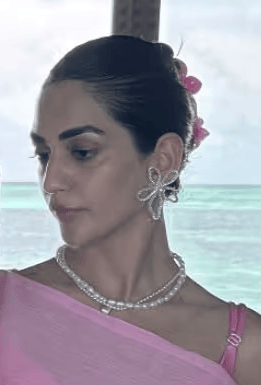 Double pearl Girl necklace