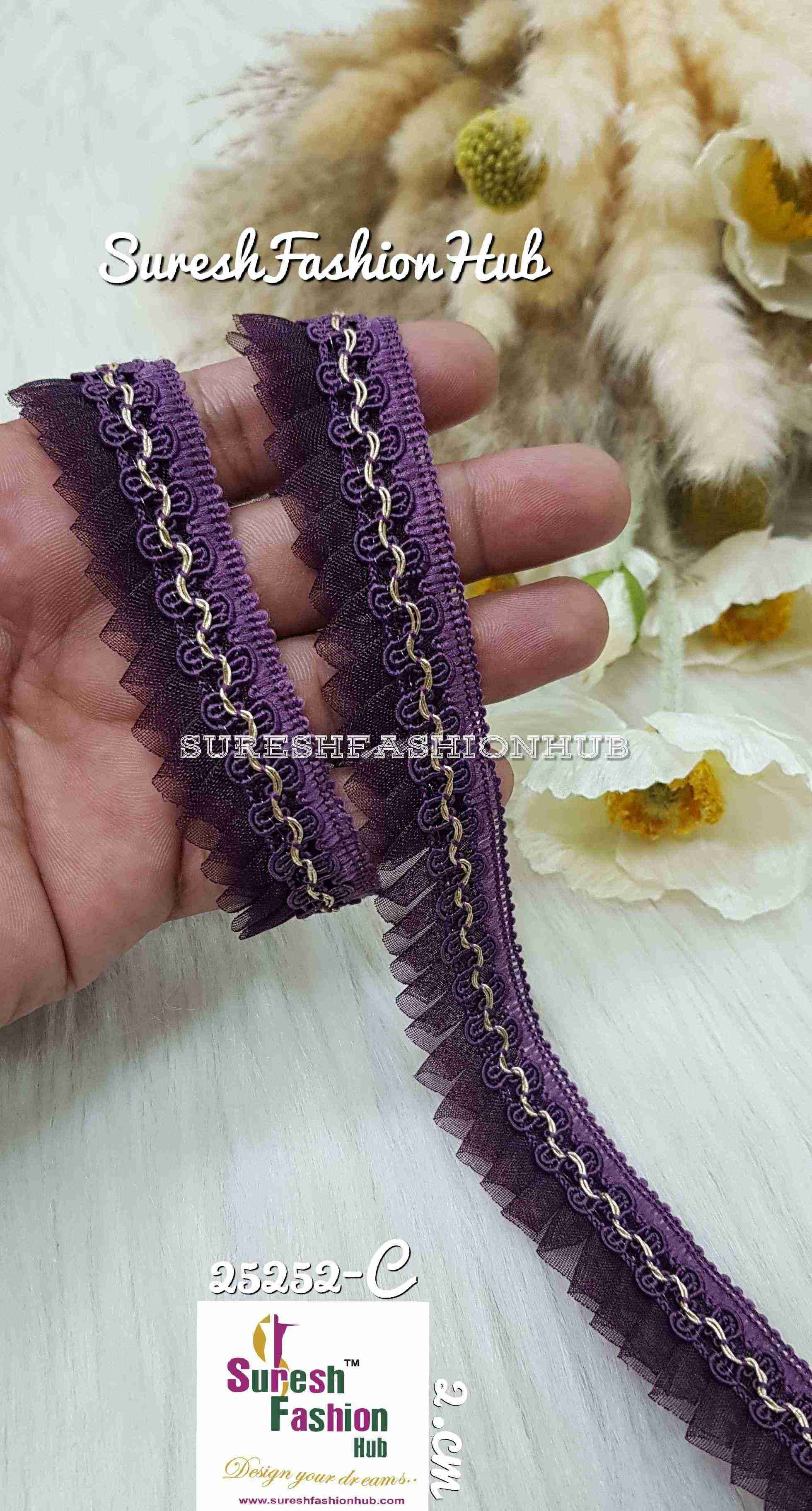 Violet Dreams Ruffle Edge Trim