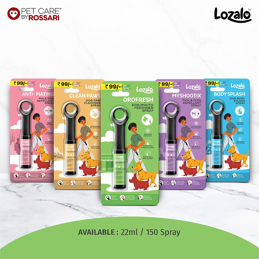 Lozalo Orofresh Dog Mouth Freshner Spray, 22 ml
