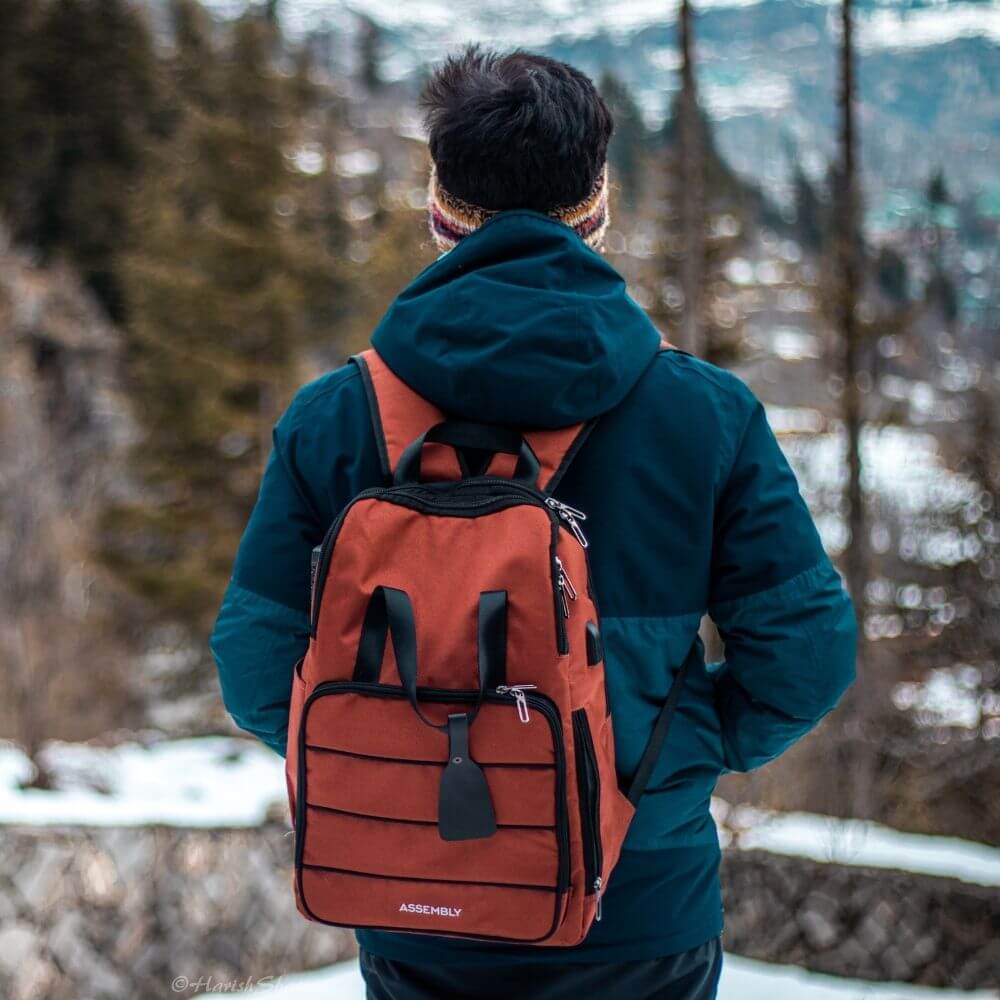 Laptop Backpack and Tech Kit - Rust