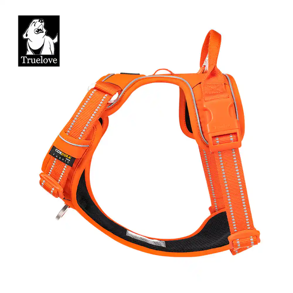 Barkbutler Truelove Harness With Reflective Fabric - Orange