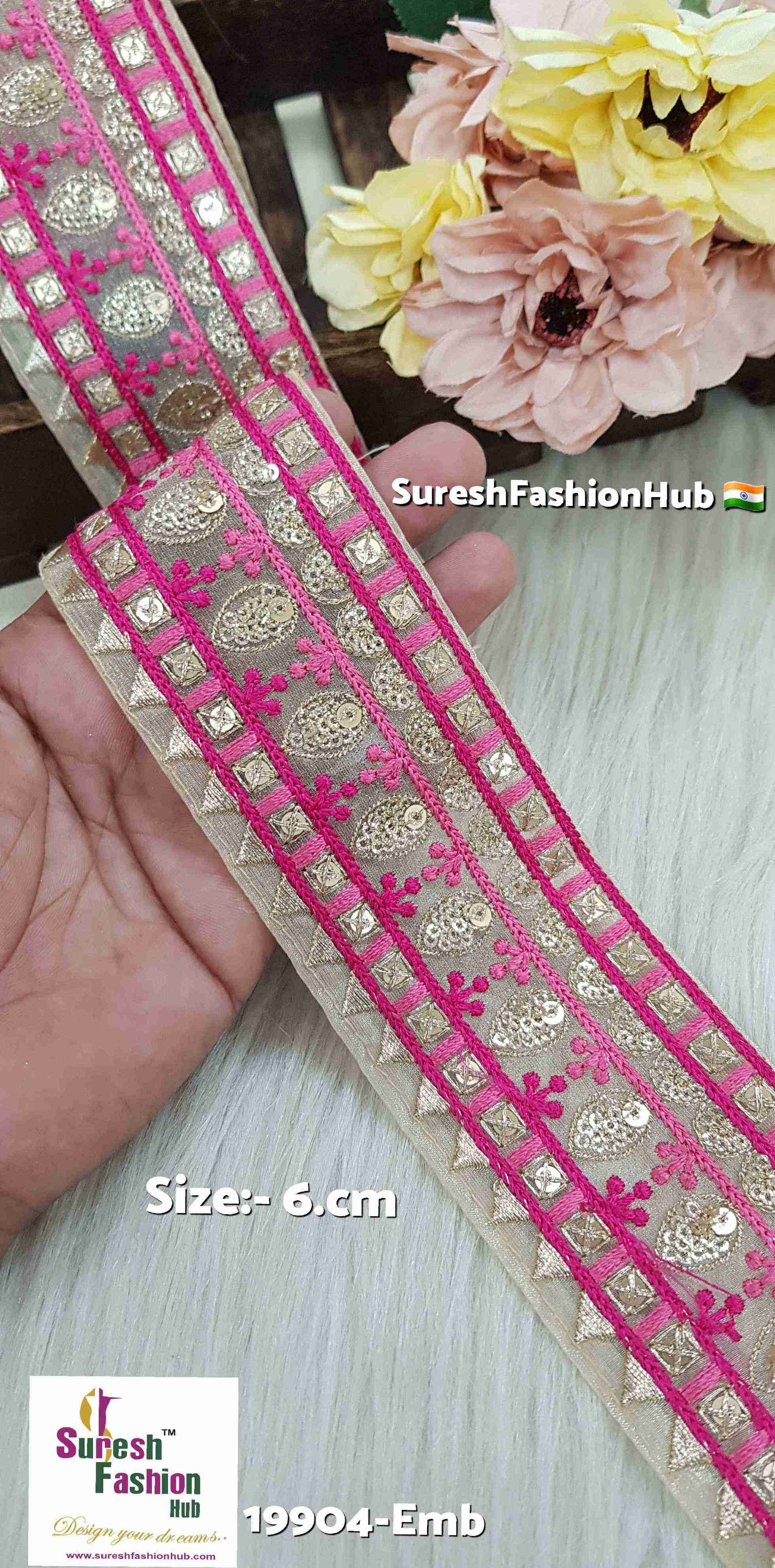 Rani-Gajri Multi-Layered Organza Lace
