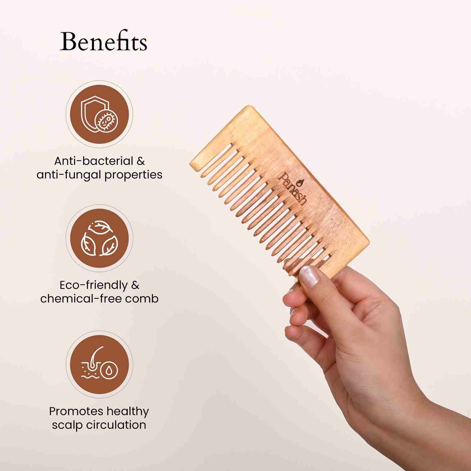 Panash | Prasadana Neem Hair Comb | 35g