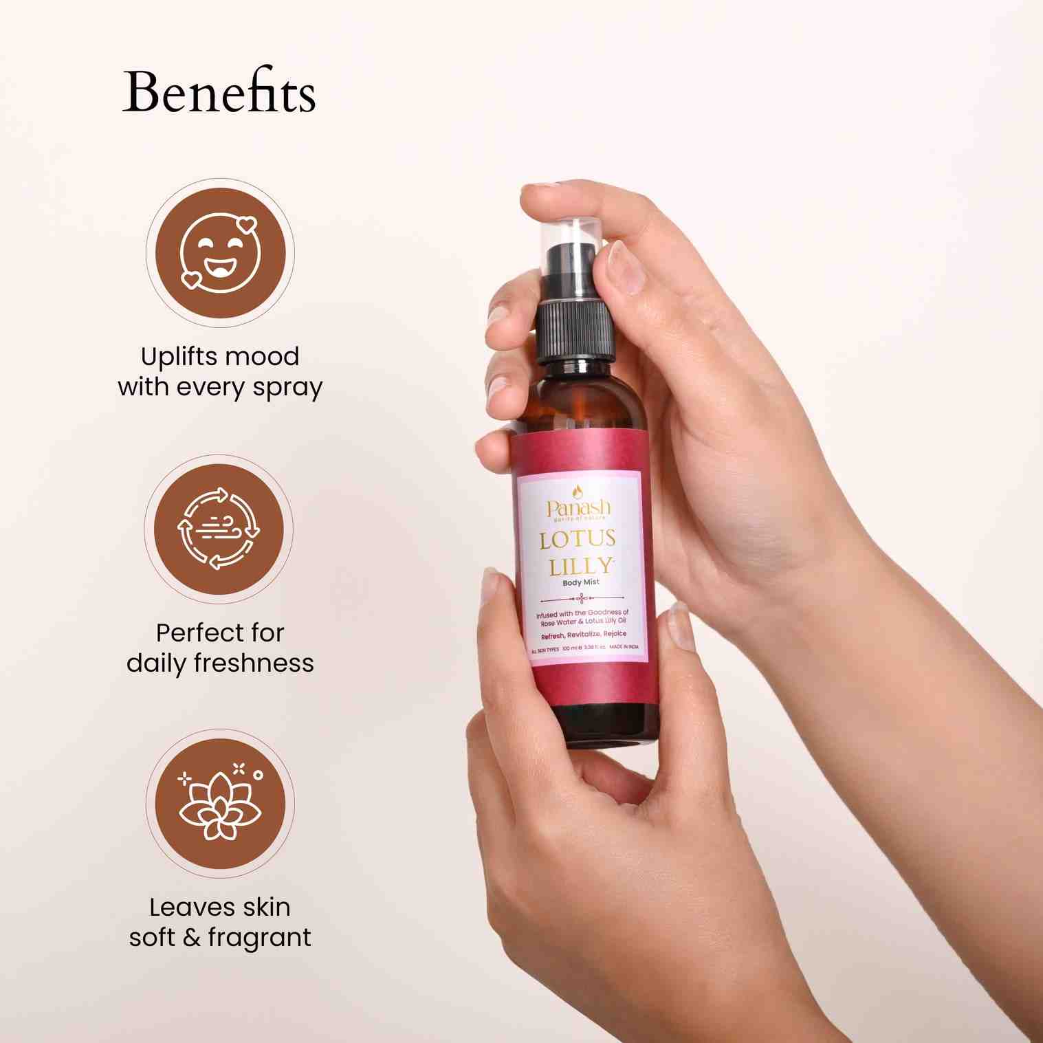 Panash | Lotus Lilly Body Mist | 100ml