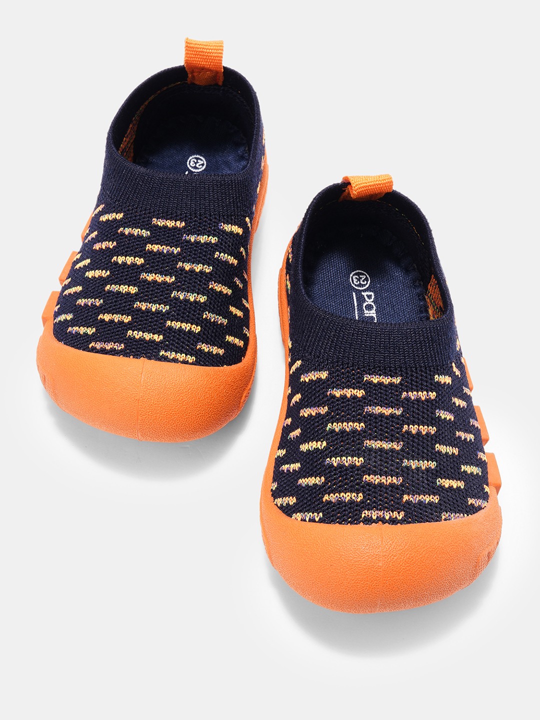 Navy Vibrant Knit Slip-on Casual Shoes