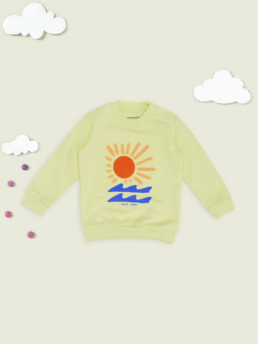 Lime Vacay Print Sweatshirt