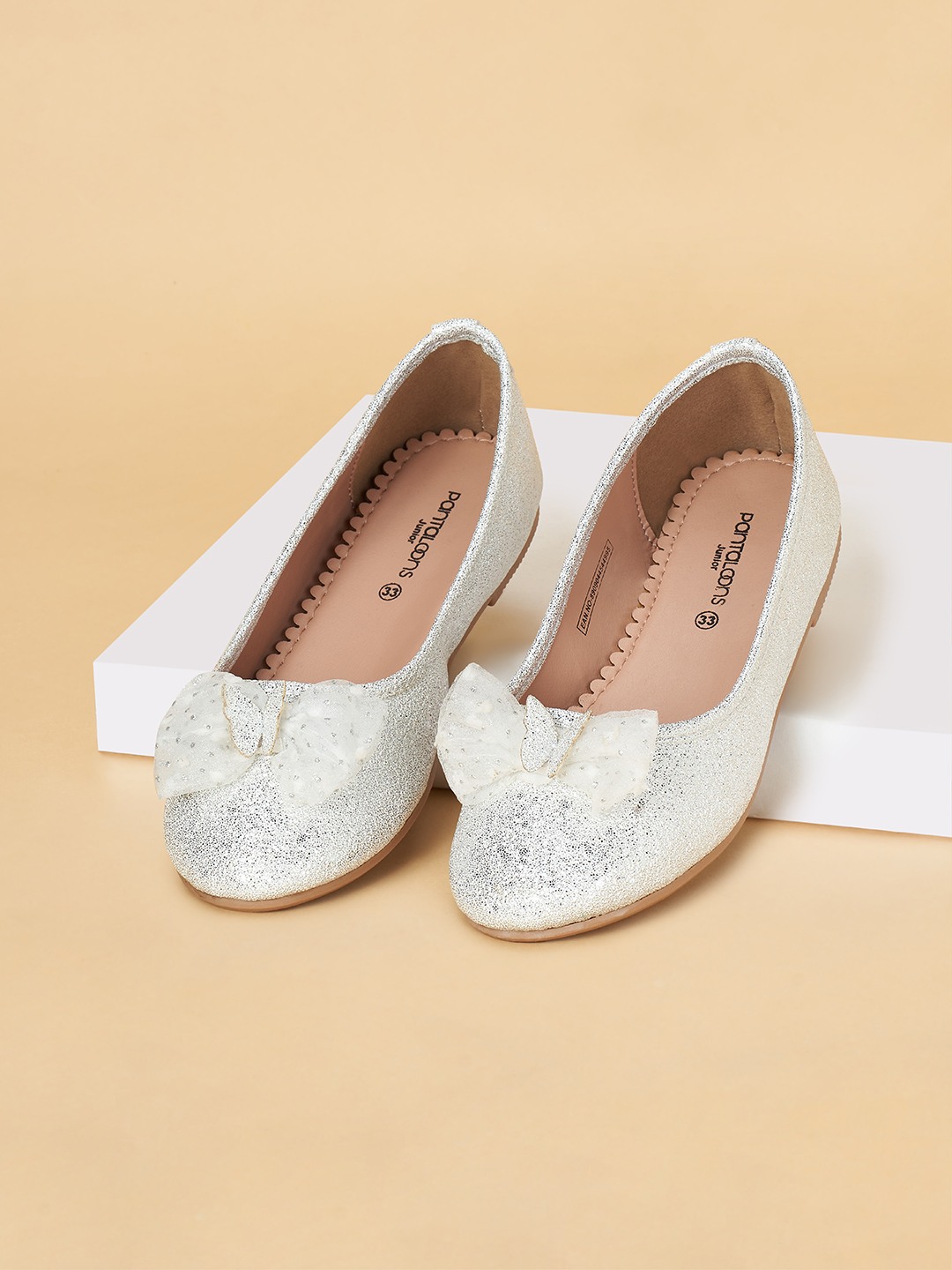 Pantaloons Junior Silver Ballerinas