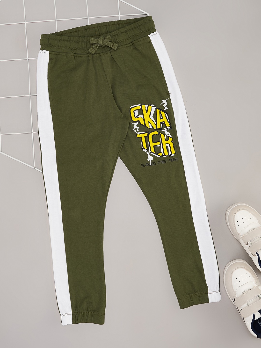 Pantaloons Junior Olive Track Pants
