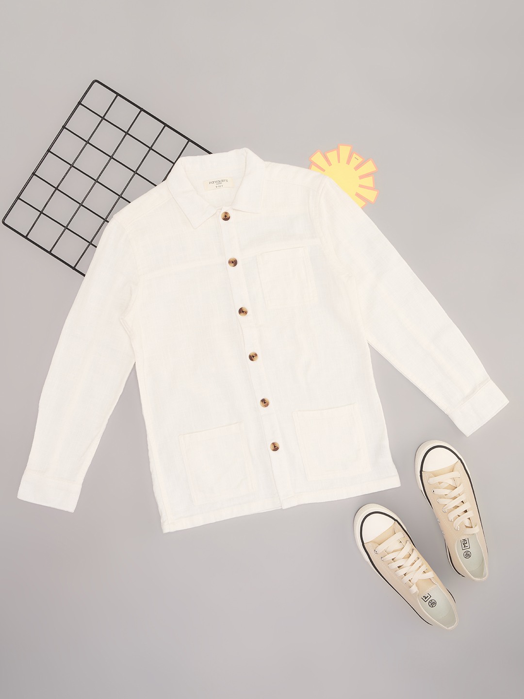Pantaloons Junior White Jacket