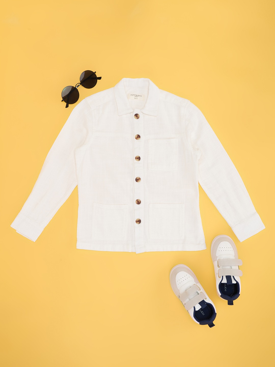 Pantaloons Junior White Jacket