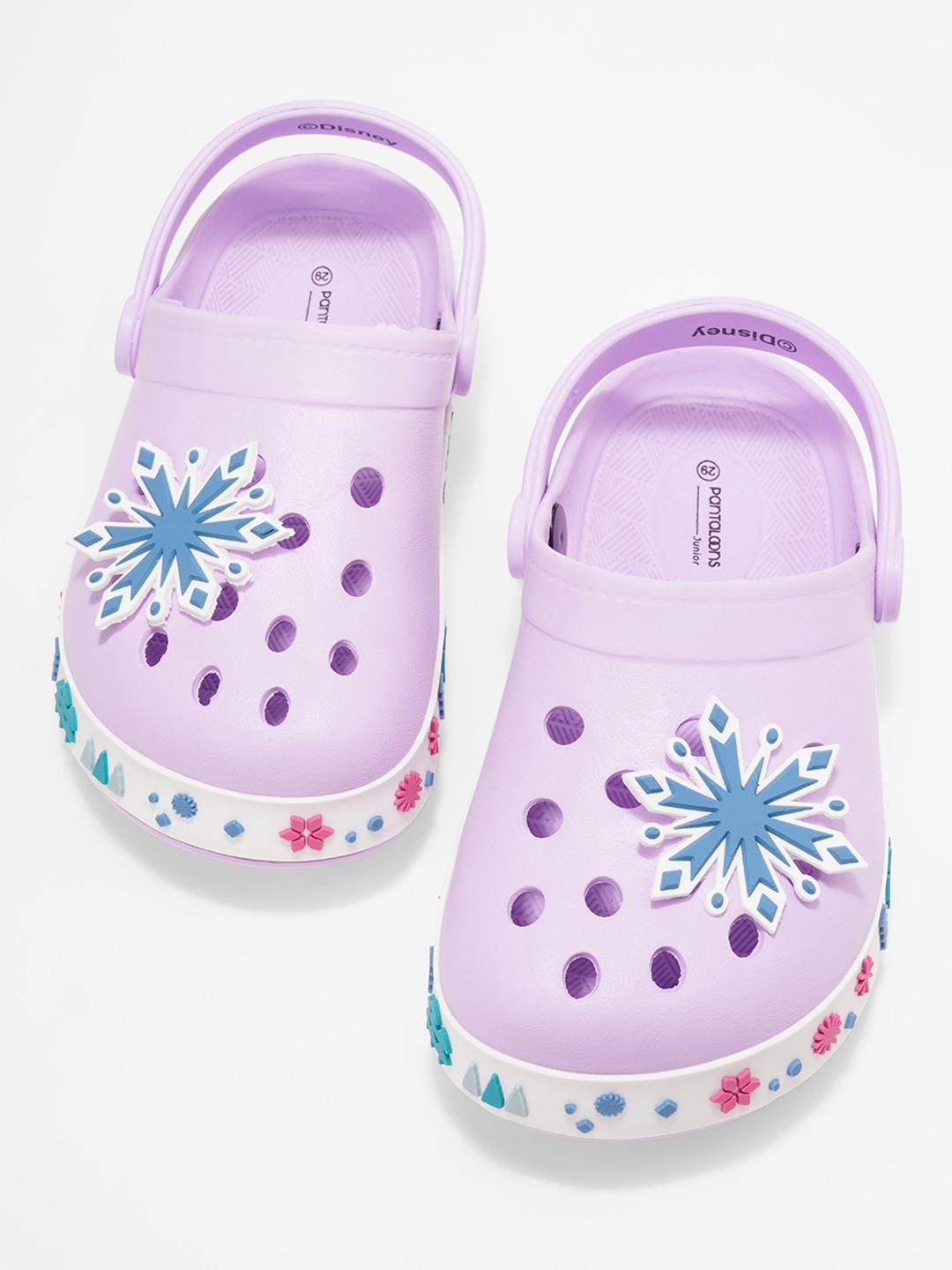Lilac Frozen Clogs with Charms