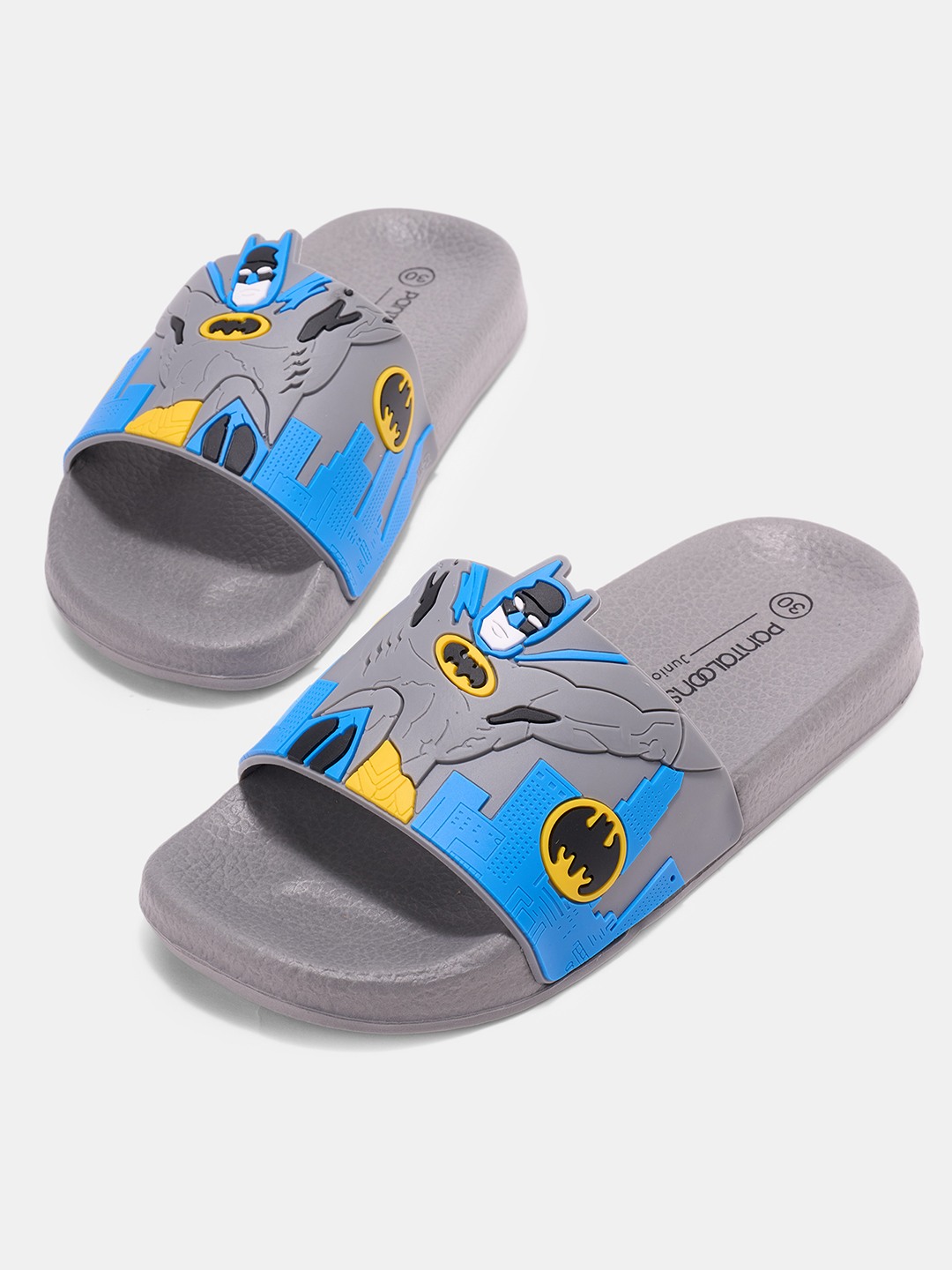 Grey Batman Graphic Pool Slides