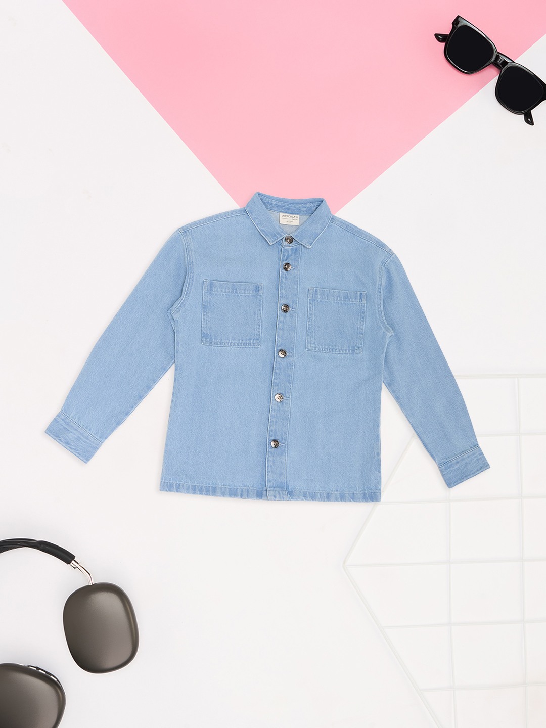 Light Blue Washed Denim Jacket