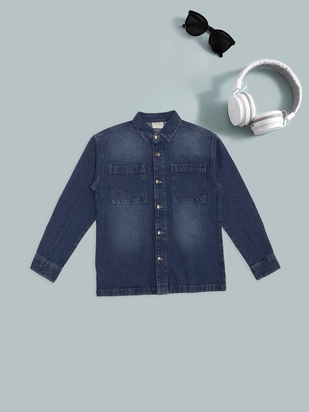 Blue Washed Denim Jacket