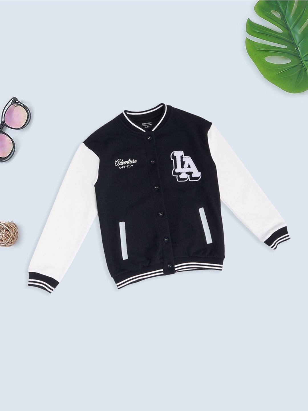 Black Los Angeles Varsity Jacket