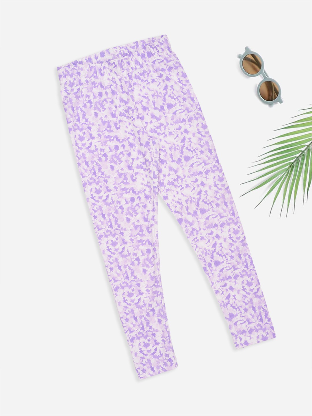 Lilac Abstract Print Leggings