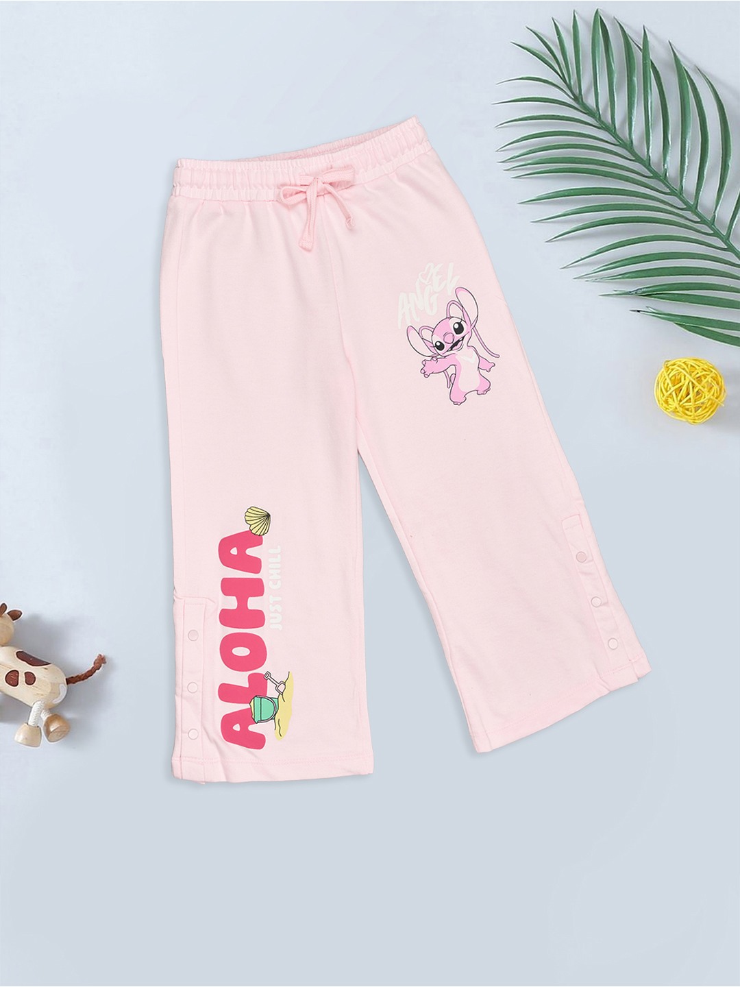 Light Pink Angel Track Pants