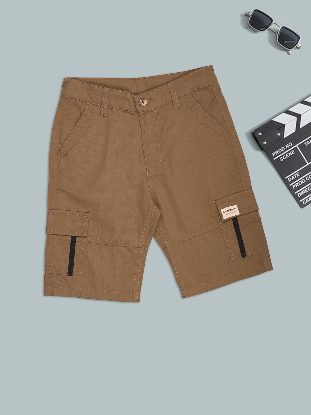 Tan Utility Cargo Shorts