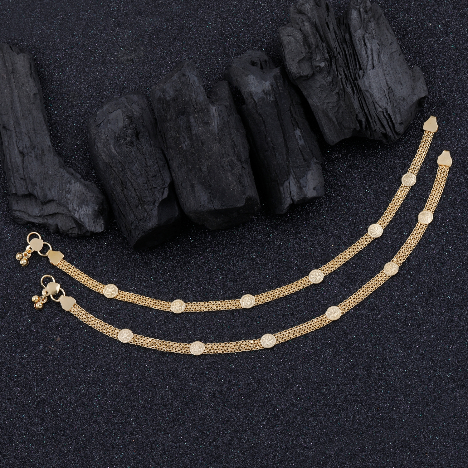 Paola Jewels | Paola Gold Plated Delicated Traditional Designer Anklet for Women And Girl 0