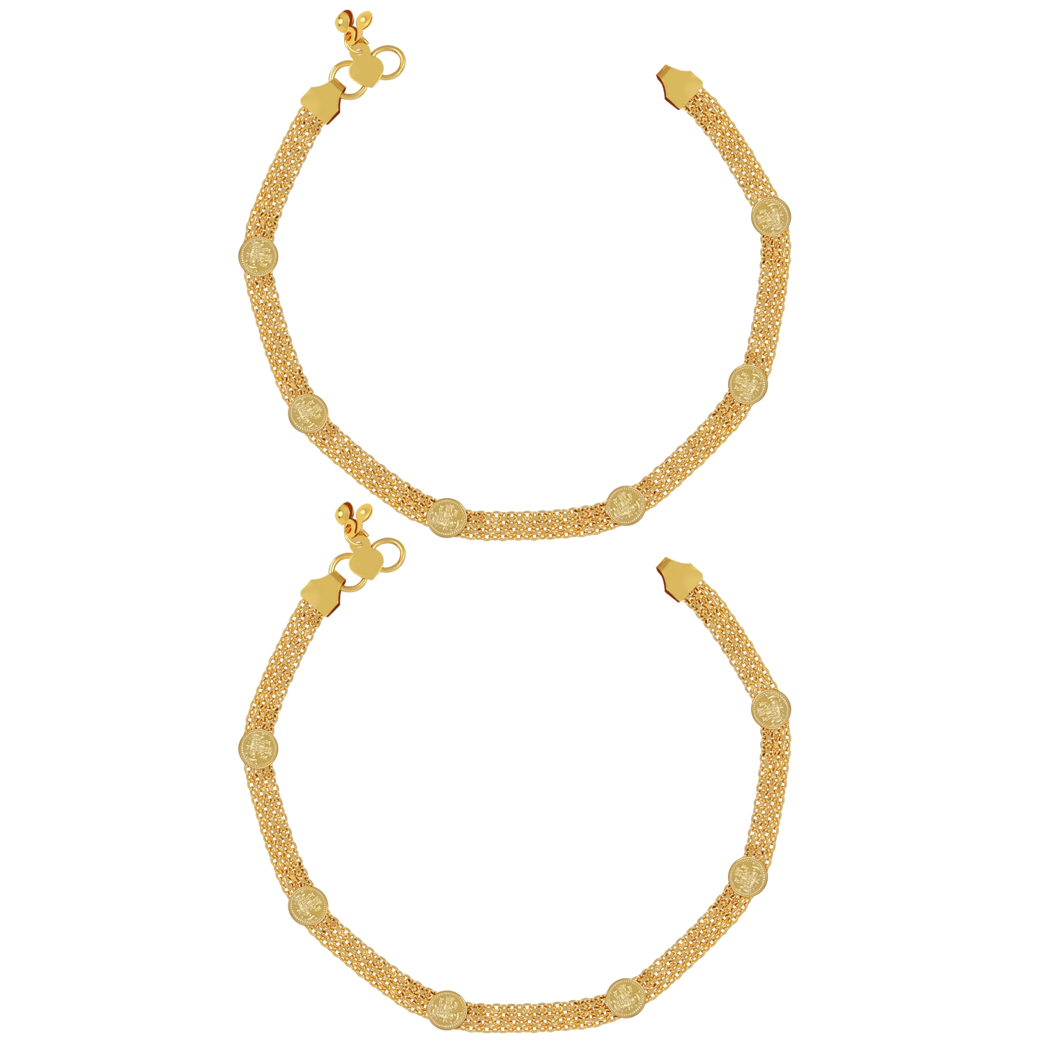 Paola Jewels | Paola Gold Plated Delicated Traditional Designer Anklet for Women And Girl 1