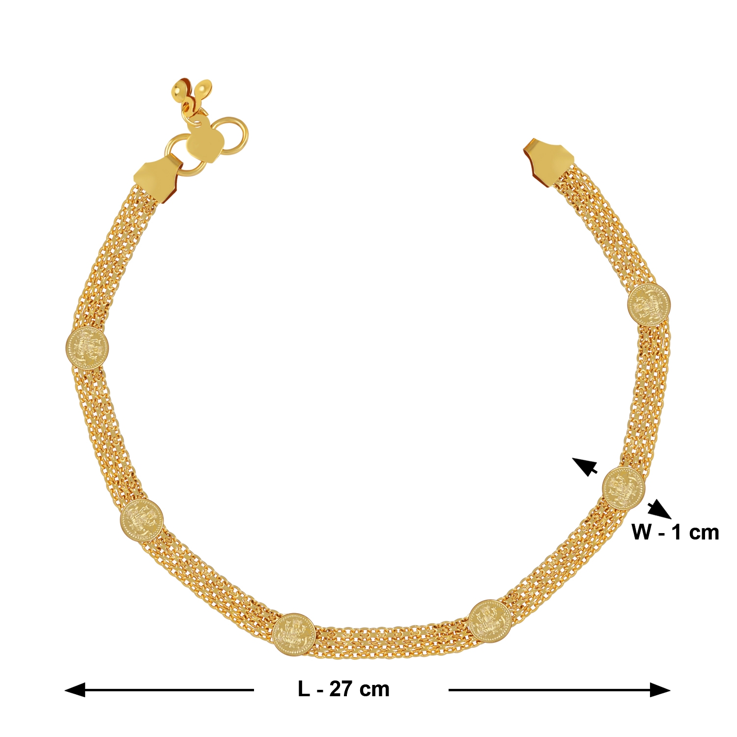 Paola Jewels | Paola Gold Plated Delicated Traditional Designer Anklet for Women And Girl 2