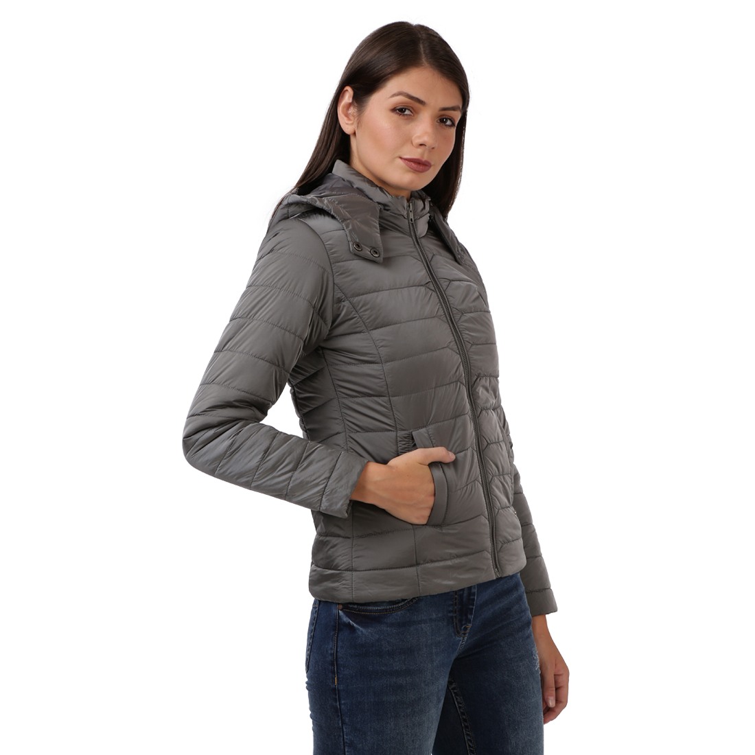 Park Avenue Women Grey Jacket
