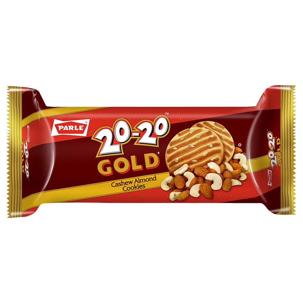 Parle 20-20 Gold Cashew Almond Cookies 100 G