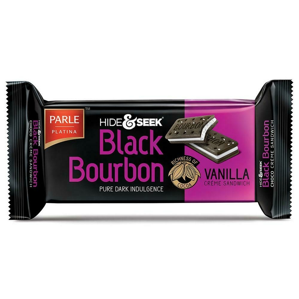 Parle Hide & Seek Black Bourbon Vanilla Cream Biscuits 100 G