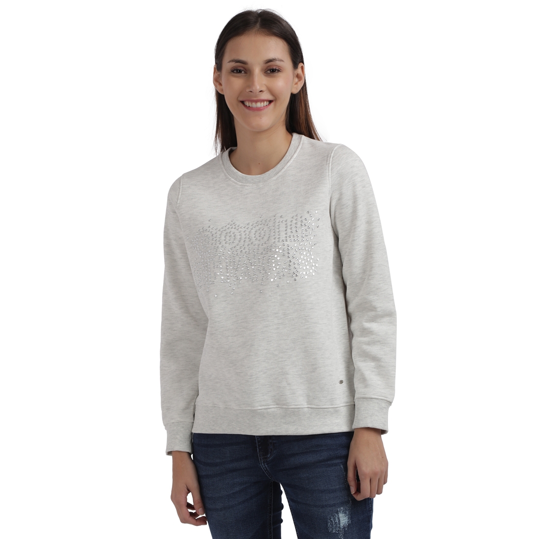 Parx Woman | Parx Woman White Sweatshirt 0